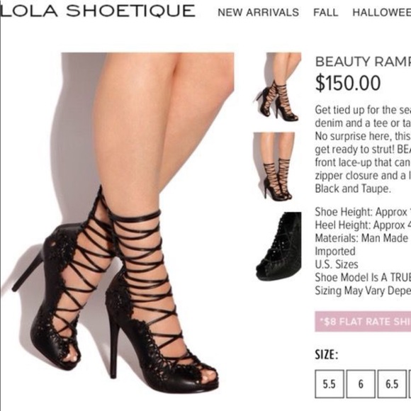 Rare Lola Shoetique Beauty Rampage Heels - Picture 2 of 13